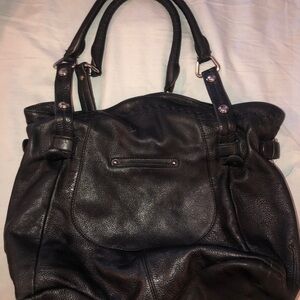Black Leather B. makosky purse